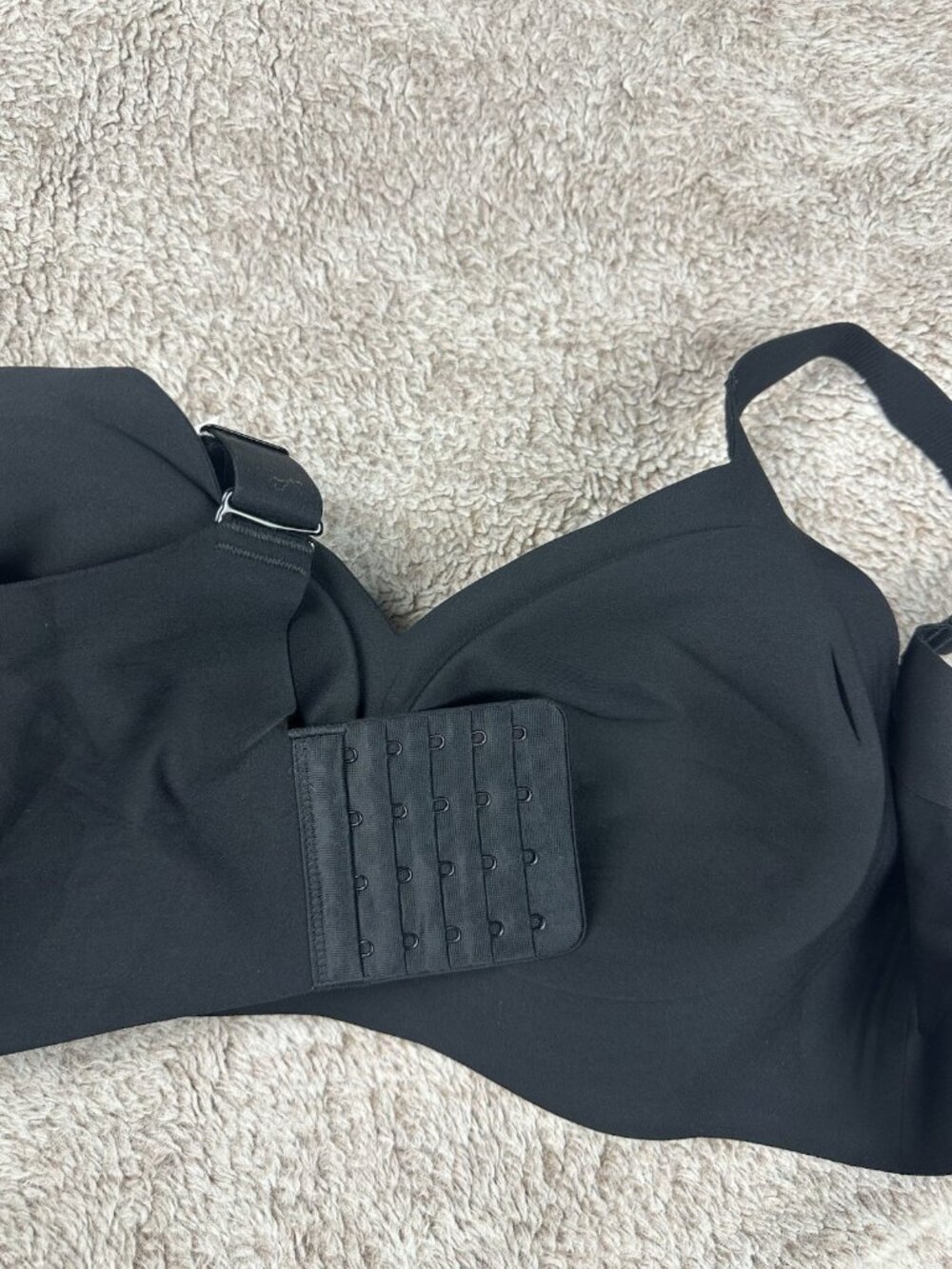 OEAK Womens Wireless Jelly Comfort Bra Black M Padded Seamless Adjustable Strap - Picture 9 of 10